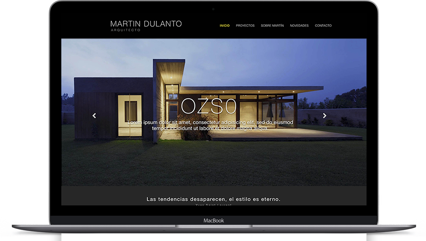 Diseño web Martín Dulanto